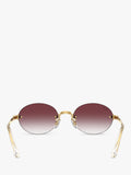 Ray-Ban RB3929 oval sunglasses arista gold/pink, UK version