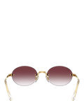 Ray-Ban RB3929 oval sunglasses arista gold/pink, UK version
