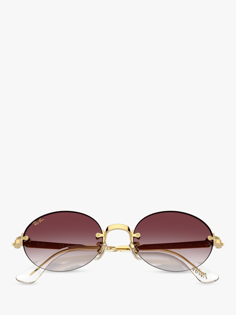 Ray-Ban RB3929 oval sunglasses arista gold/pink, UK version