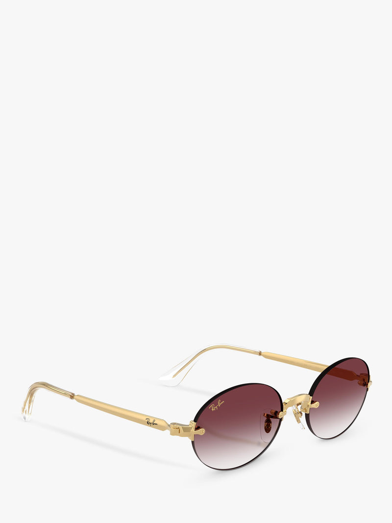 Ray-Ban RB3929 oval sunglasses arista gold/pink, UK version