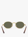Ray-Ban RB3931 polarised oval sunglasses Gold Green, imported from the UK