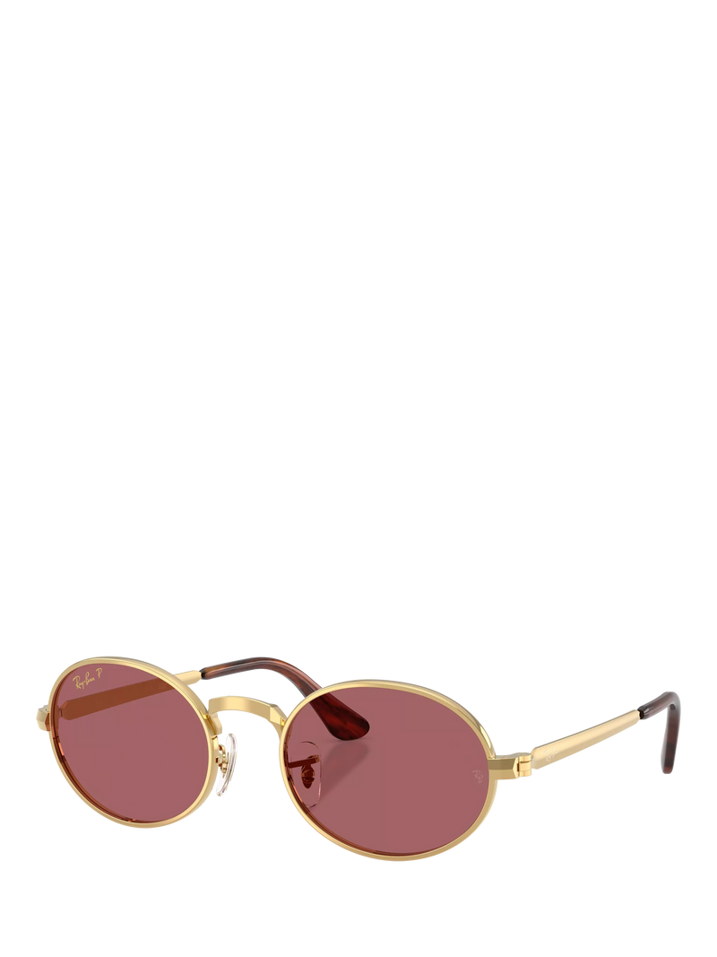 Ray-Ban sunglasses oval arista gold pink, UK version