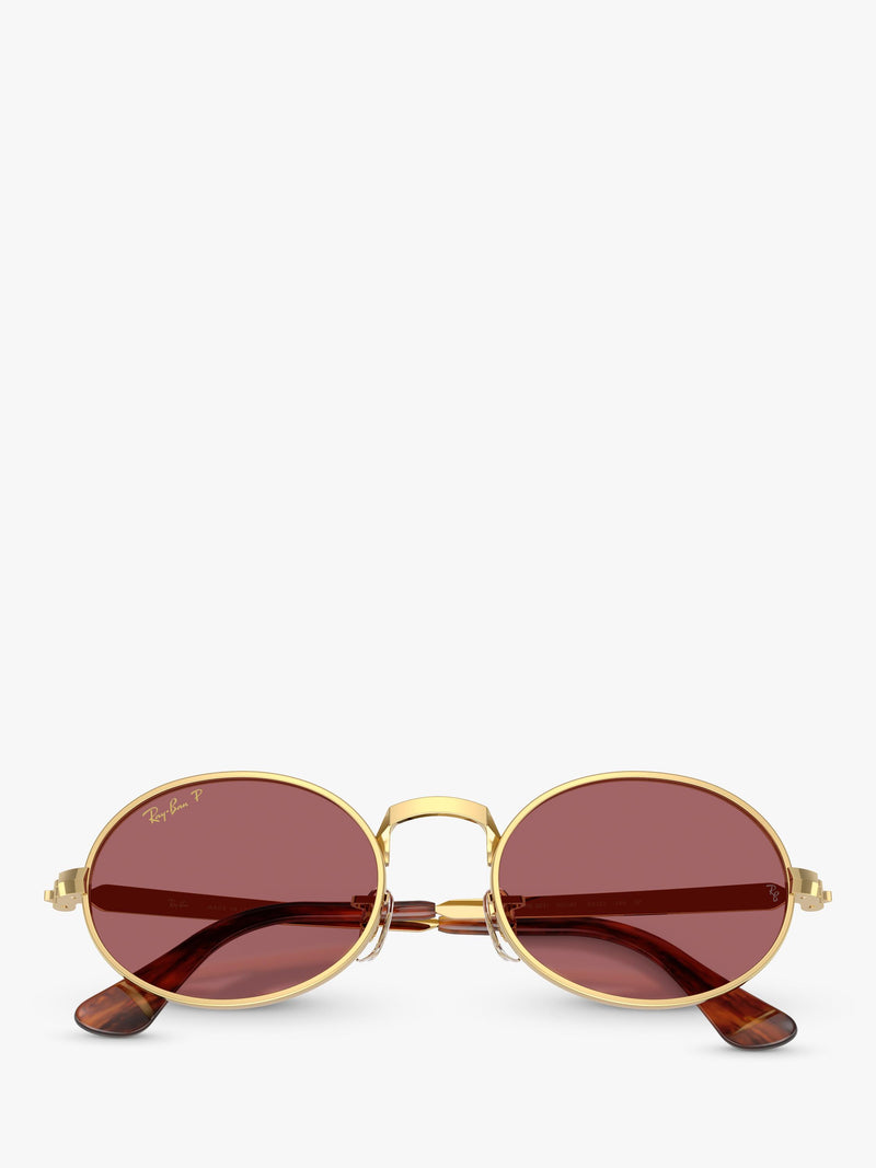 Ray-Ban sunglasses oval arista gold pink, UK version