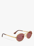 Ray-Ban sunglasses oval arista gold pink, UK version