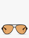Ray-Ban aviator sunglasses black orange 59mm, imported from the UK