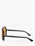 Ray-Ban aviator sunglasses black orange 59mm, imported from the UK