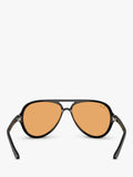 Ray-Ban aviator sunglasses black orange 59mm, imported from the UK