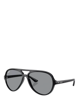 John Lewis Ray-Ban Unisex Cats 5000 Aviator Sunglasses Black/Grey- Buy online at McGrocer