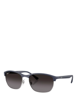 John Lewis Ray-Ban RB4469 Square Sunglasses, Sand Dark Blue/Grey- Buy online at McGrocer