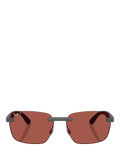 Ray-Ban polarised rectangular sunglasses for men, UK version