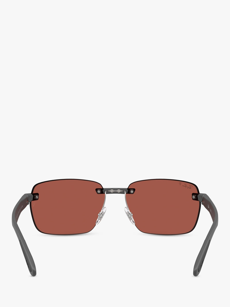 Ray-Ban polarised rectangular sunglasses for men, UK version