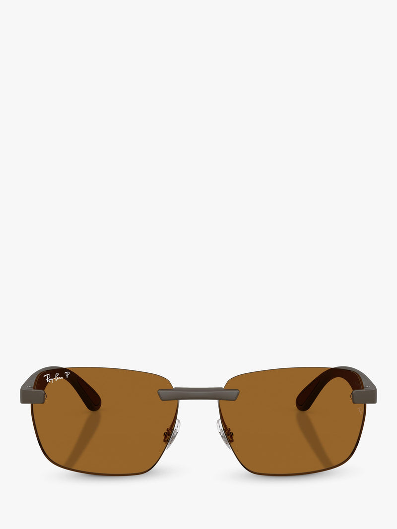 Ray-Ban RB4470CH Ultra Polarised Rectangular Sunglasses, UK version