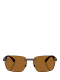 Ray-Ban RB4470CH Ultra Polarised Rectangular Sunglasses, UK version