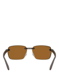 Ray-Ban RB4470CH Ultra Polarised Rectangular Sunglasses, UK version
