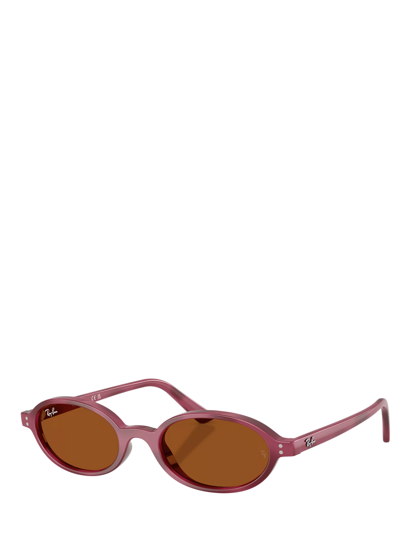 Ray-Ban RB4472 oval sunglasses violet havana purple frame - British product
