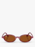Ray-Ban RB4472 oval sunglasses violet havana purple frame - British product