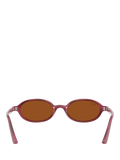 Ray-Ban RB4472 oval sunglasses violet havana purple frame - British product