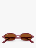 Ray-Ban RB4472 oval sunglasses violet havana purple frame - British product