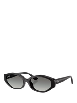 John Lewis Ray-Ban RB4473D Men's Irregular Sunglasses Black/Grey Gradient- Buy online at McGrocer