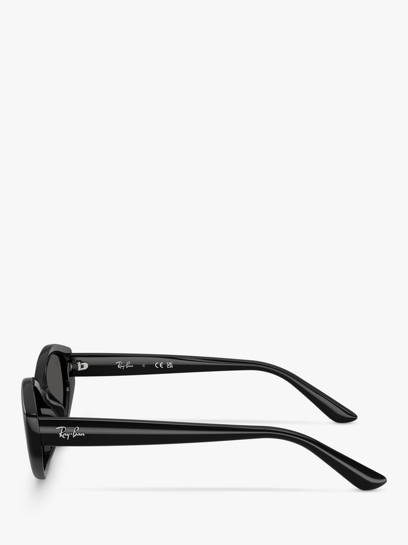 Ray-Ban irregular sunglasses black frame 56mm lens, imported from the UK
