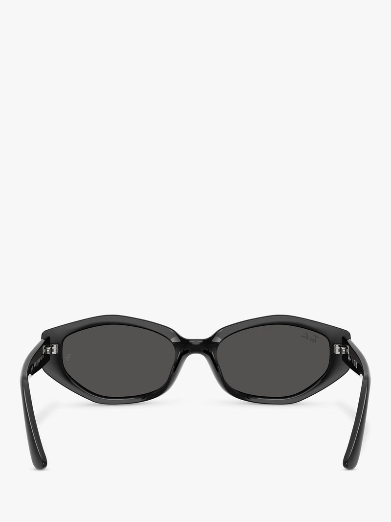 Ray-Ban irregular sunglasses black frame 56mm lens, imported from the UK