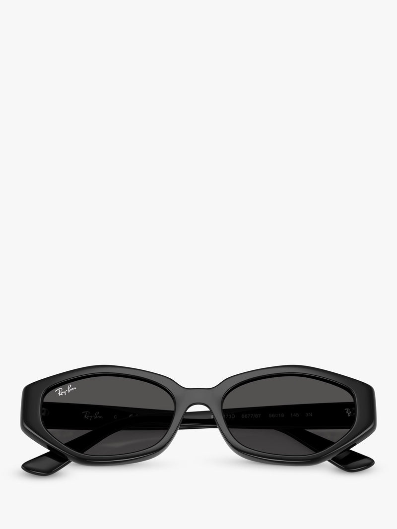 Ray-Ban irregular sunglasses black frame 56mm lens, imported from the UK