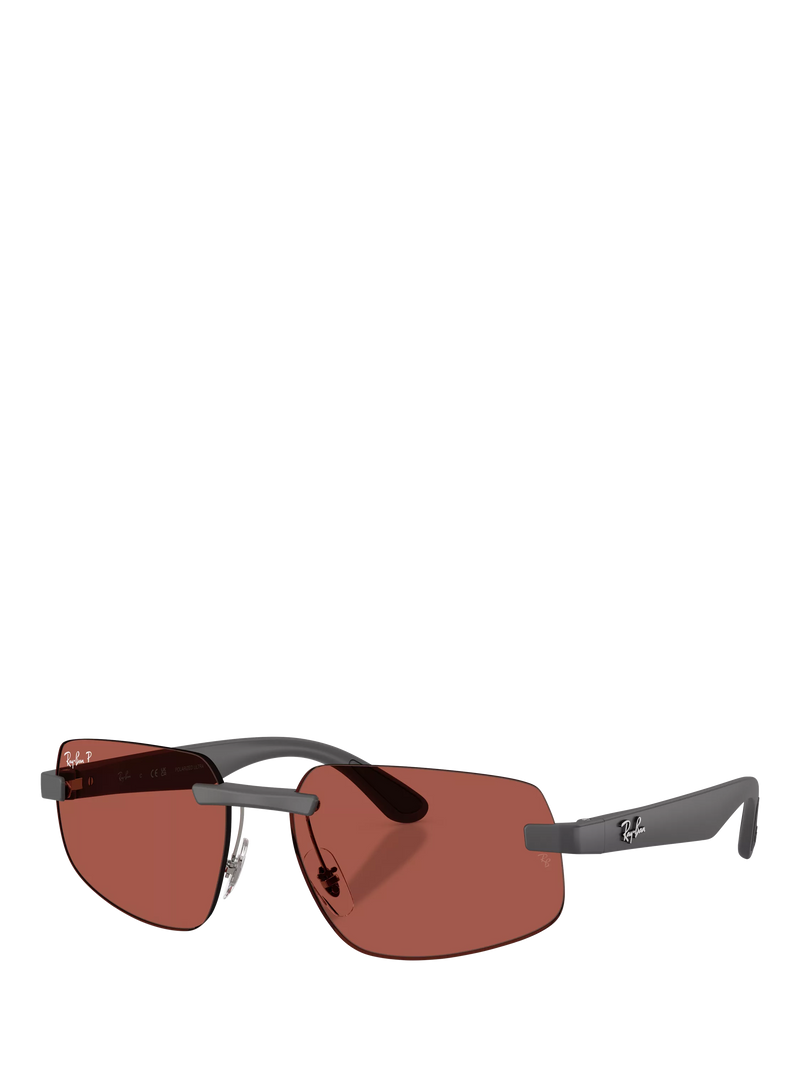 Ray-Ban RB4475CH men's ultra polarized rectangular sunglasses (British brand)