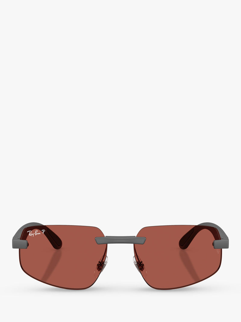 Ray-Ban RB4475CH men's ultra polarized rectangular sunglasses (British brand)