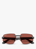 Ray-Ban RB4475CH men's ultra polarized rectangular sunglasses (British brand)