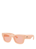 Ray-Ban square sunglasses solid nude/pink - British product