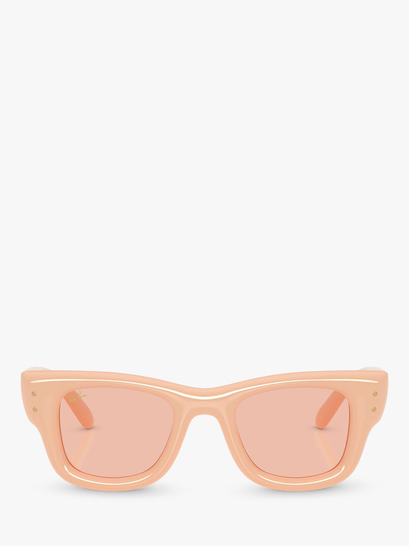 Ray-Ban square sunglasses solid nude/pink - British product
