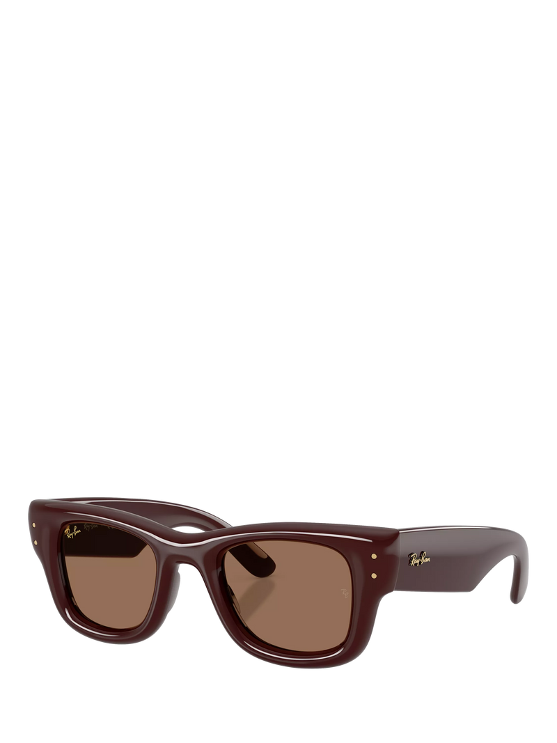 Ray-Ban RB4940 rectangular sunglasses dark brown (British brand)