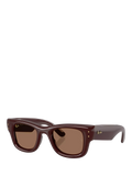 Ray-Ban RB4940 rectangular sunglasses dark brown (British brand)