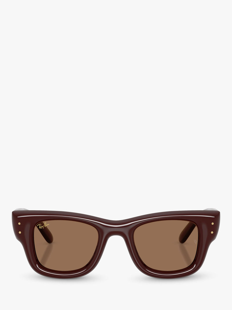 Ray-Ban RB4940 rectangular sunglasses dark brown (British brand)