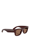 Ray-Ban RB4940 rectangular sunglasses dark brown (British brand)