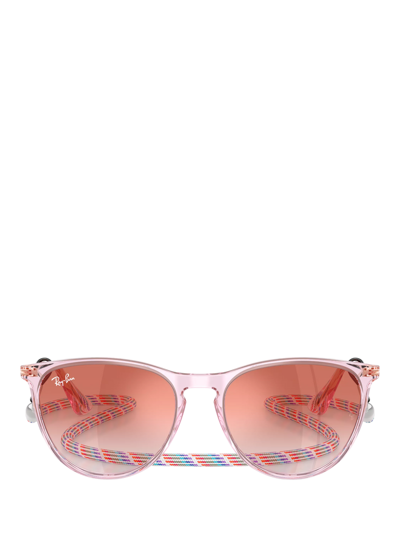 Ray-Ban RJ9060S kids oval sunglasses transparent violet red gradient - British product