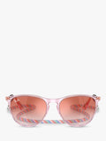 Ray-Ban RJ9060S kids oval sunglasses transparent violet red gradient - British product