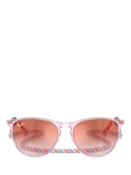Ray-Ban RJ9060S kids oval sunglasses transparent violet red gradient - British product