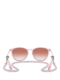 Ray-Ban RJ9060S kids oval sunglasses transparent violet red gradient - British product