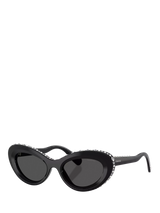 John Lewis Swarovski SK6061U Women's Cat Eye Sunglasses Black- Buy online at McGrocer