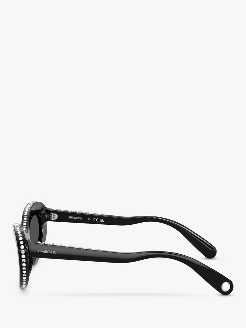 Swarovski cat eye sunglasses black (British brand)