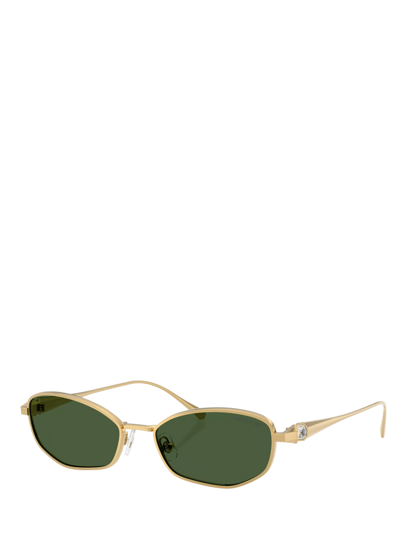 Swarovski pillow sunglasses gold green - British product