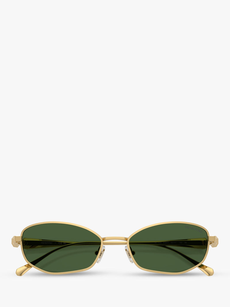 Swarovski pillow sunglasses gold green - British product
