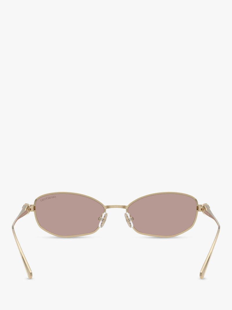 Swarovski Pillow Sunglasses pale gold brown, UK version