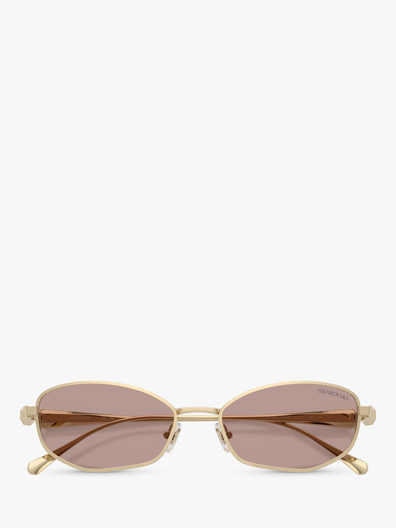 Swarovski Pillow Sunglasses pale gold brown, UK version