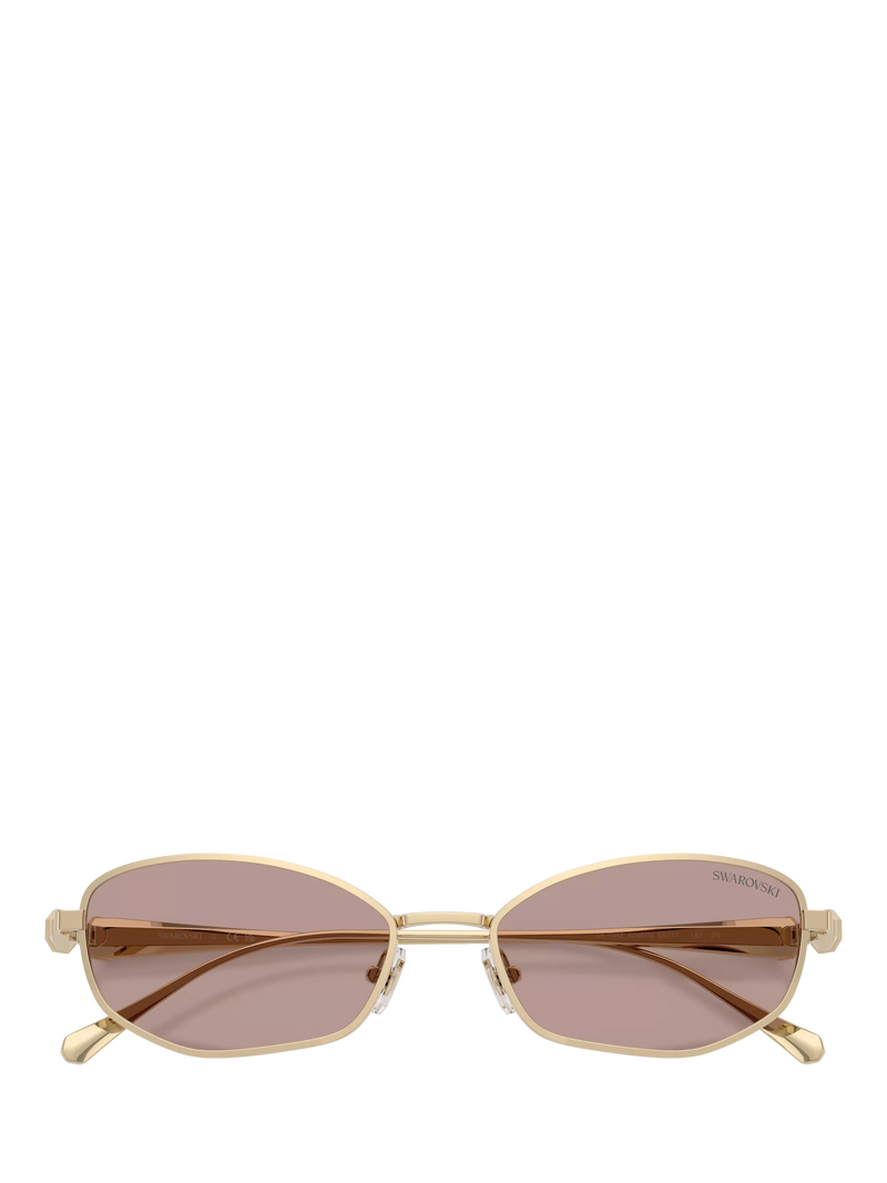 Swarovski Pillow Sunglasses pale gold brown, UK version