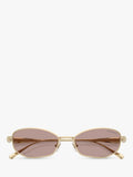Swarovski Pillow Sunglasses pale gold brown, UK version