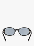 TOM FORD oval sunglasses shiny black/blue, UK version