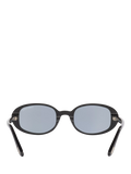 TOM FORD oval sunglasses shiny black/blue, UK version