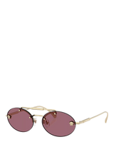 John Lewis Versace VE2295 Men's Oval Sunglasses Pale Gold Red- Buy online at McGrocer